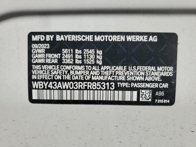 2024 BMW I4 EDRIVE - WBY43AW03RFR85313