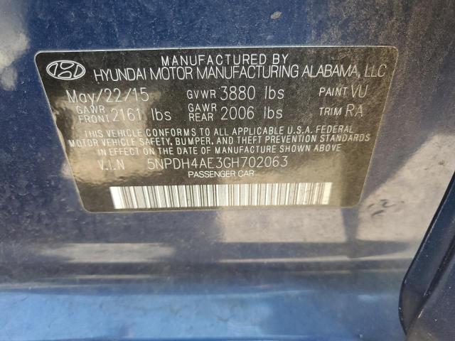 2016 HYUNDAI ELANTRA SE - 5NPDH4AE3GH702063