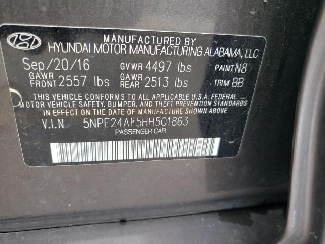 2017 HYUNDAI SONATA SE - 5NPE24AF5HH501863