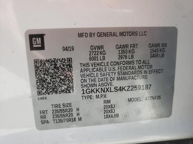 2019 GMC ACADIA DEN - 1GKKNXLS4KZ259187