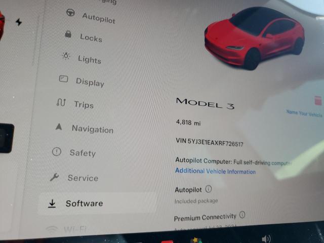 VIN 5YJ3E1EAXRF726517 2024 Tesla MODEL 3 no.9