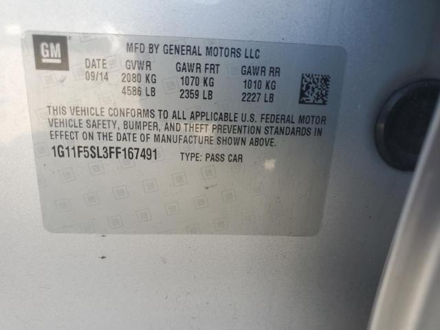 2015 CHEVROLET MALIBU LTZ - 1G11F5SL3FF167491