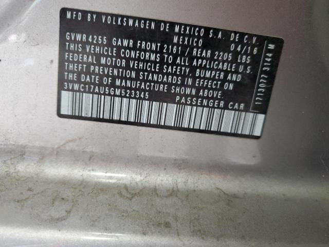 2016 VOLKSWAGEN GOLF SPORT - 3VWC17AU5GM523345
