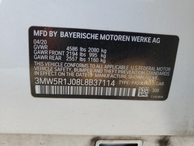 2020 BMW 330I - 3MW5R1J08L8B37114