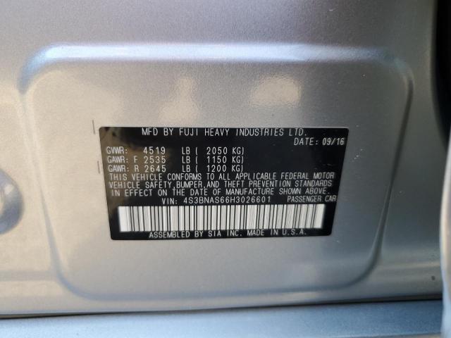 2017 SUBARU LEGACY SPO 4S3BNAS66H3026601