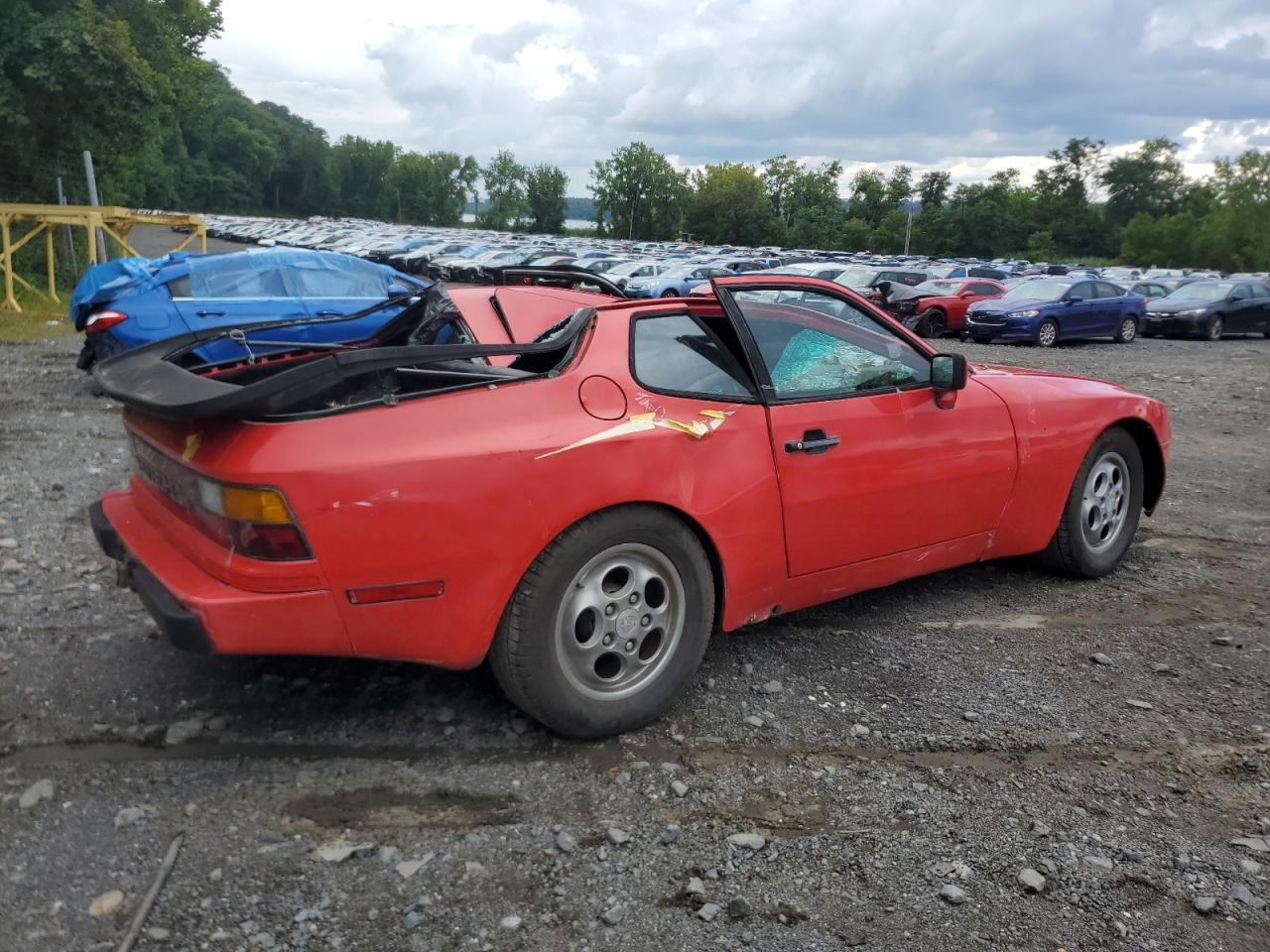 PORSCHE 944 1984 red coupe gas WP0AA0944EN455340 photo #4