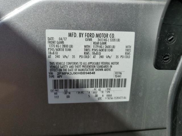 2017 FORD EDGE SEL - 2FMPK3J90HBB94848