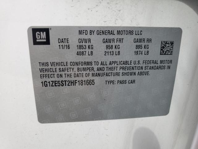 2017 CHEVROLET MALIBU LT - 1G1ZE5ST2HF181665