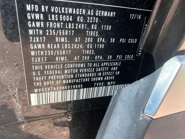 2017 VOLKSWAGEN TIGUAN WOL - WVGSV7AX9HK019995