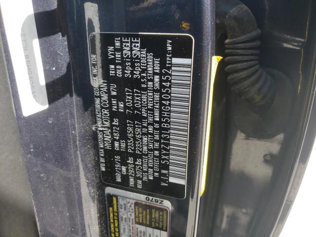 2017 HYUNDAI SANTA FE S - 5XYZT3LB5HG405452