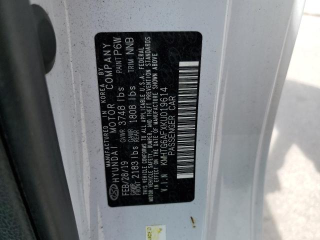 2019 HYUNDAI VELOSTER B - KMHTG6AFXKU019614