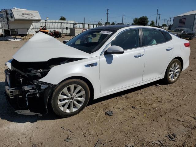 KIA OPTIMA EX 2016 white sedan 4d gas 5XXGU4L34GG044236 photo #1