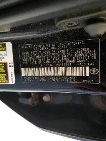 VIN 4T1C11AK3MU469321 2021 Toyota Camry, LE no.13