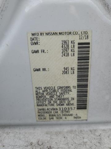 2019 NISSAN ALTIMA SR - 1N4BL4CV8KN310357