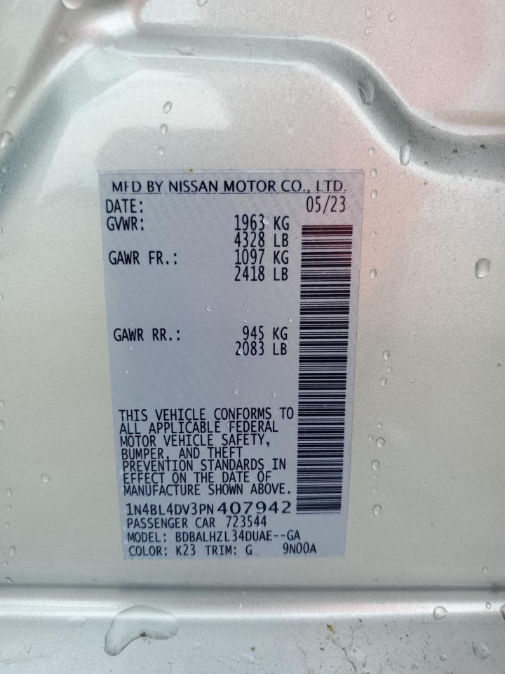 Lot #3316017781 2023 NISSAN ALTIMA SV