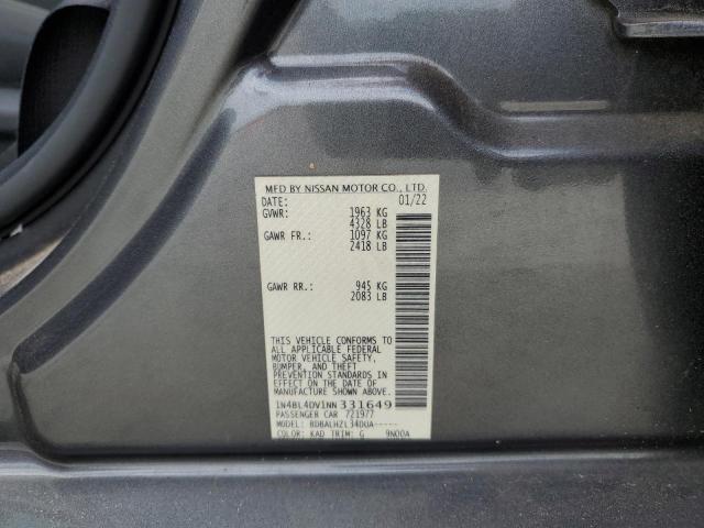 2022 NISSAN ALTIMA SV - 1N4BL4DV1NN331649