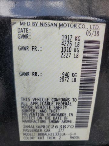 2018 NISSAN ALTIMA 2.5 - 1N4AL3AP8JC263870