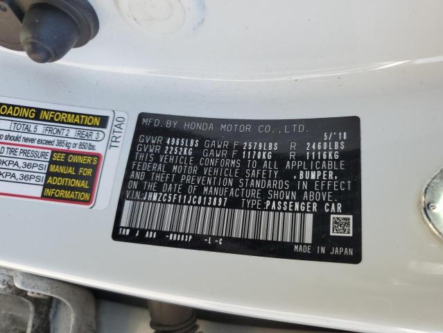 2018 HONDA CLARITY - JHMZC5F11JC013897