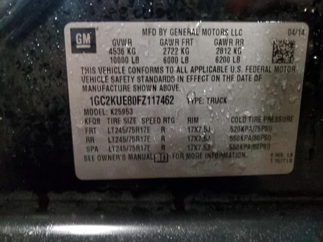 2015 CHEVROLET SILVERADO - 1GC2KUE80FZ117462
