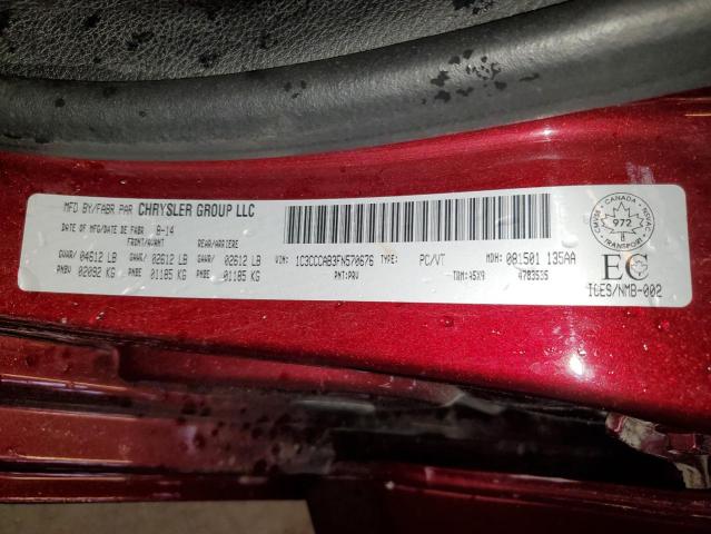 2015 CHRYSLER 200 LIMITE - 1C3CCCAB3FN570676