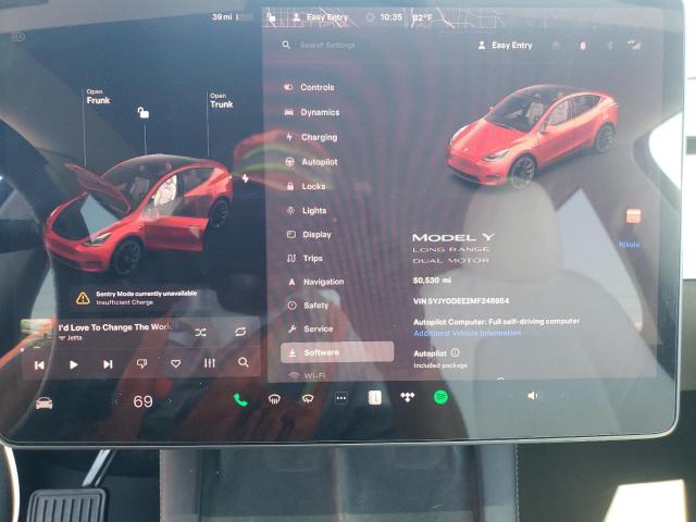 2021 TESLA MODEL Y - 5YJYGDEE2MF246954