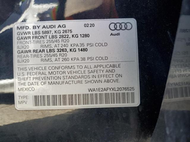 VIN WA1E2AFYXL2076525 2020 Audi Q5, Premium Plus no.13