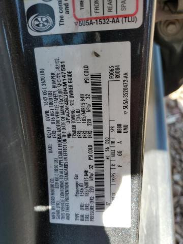 2019 FORD FIESTA SE - 3FADP4BJ0KM147581