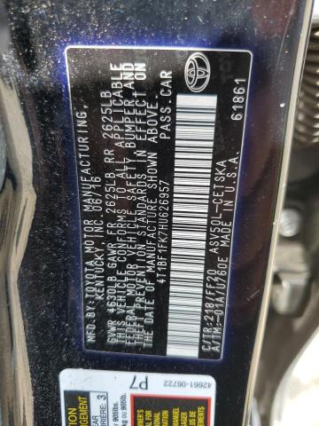 VIN 4T1BF1FK7HU626957 2017 Toyota Camry, LE no.13