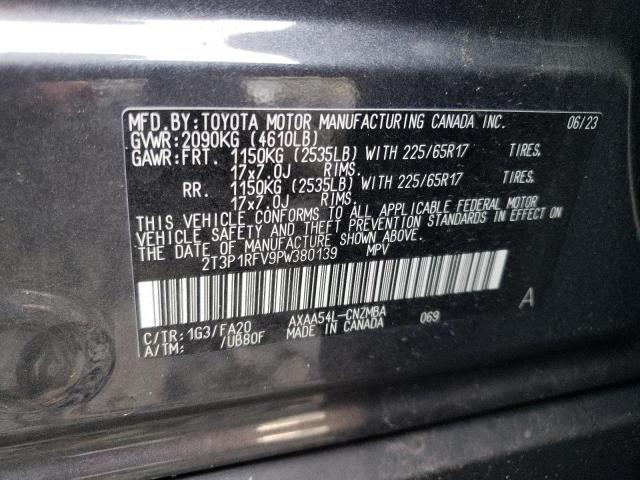 2023 TOYOTA 025FD25 2T3P1RFV9PW380139