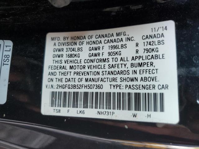 2015 HONDA CIVIC LX - 2HGFG3B52FH507360