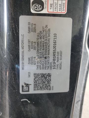 2018 CHEVROLET CAMARO LT - 1G1FB1RS5J0167110