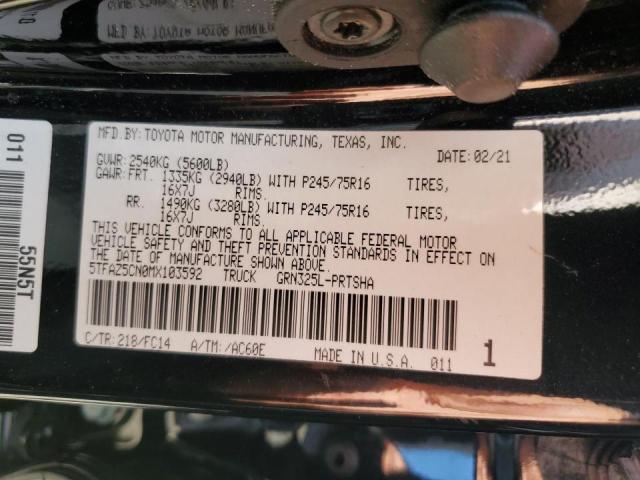 2021 TOYOTA TACOMA DOU - 5TFAZ5CN0MX103592