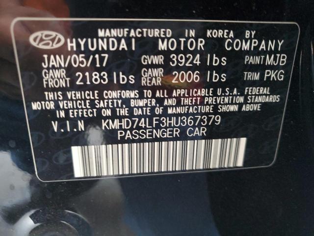 2017 HYUNDAI ELANTRA SE - KMHD74LF3HU367379