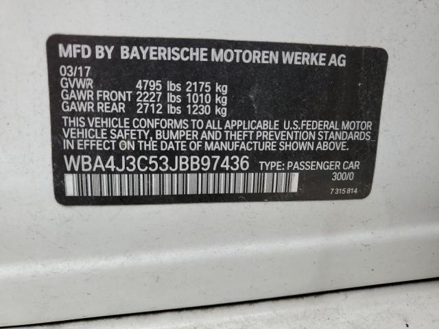 VIN WBA4J3C53JBB97436 2018 BMW 4 Series, 430XI Gran... no.12