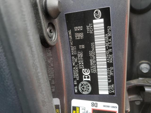 2023 LEXUS ES 300H F 58AB21B1XPU014025
