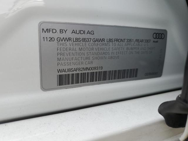 2021 AUDI S8 - WAU8SAF82MN009319