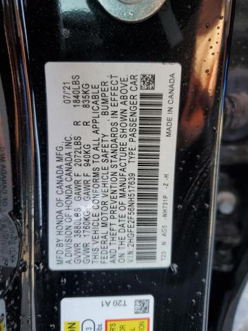 VIN 2HGFE2F56NH517639 2022 Honda Civic, Sport no.12