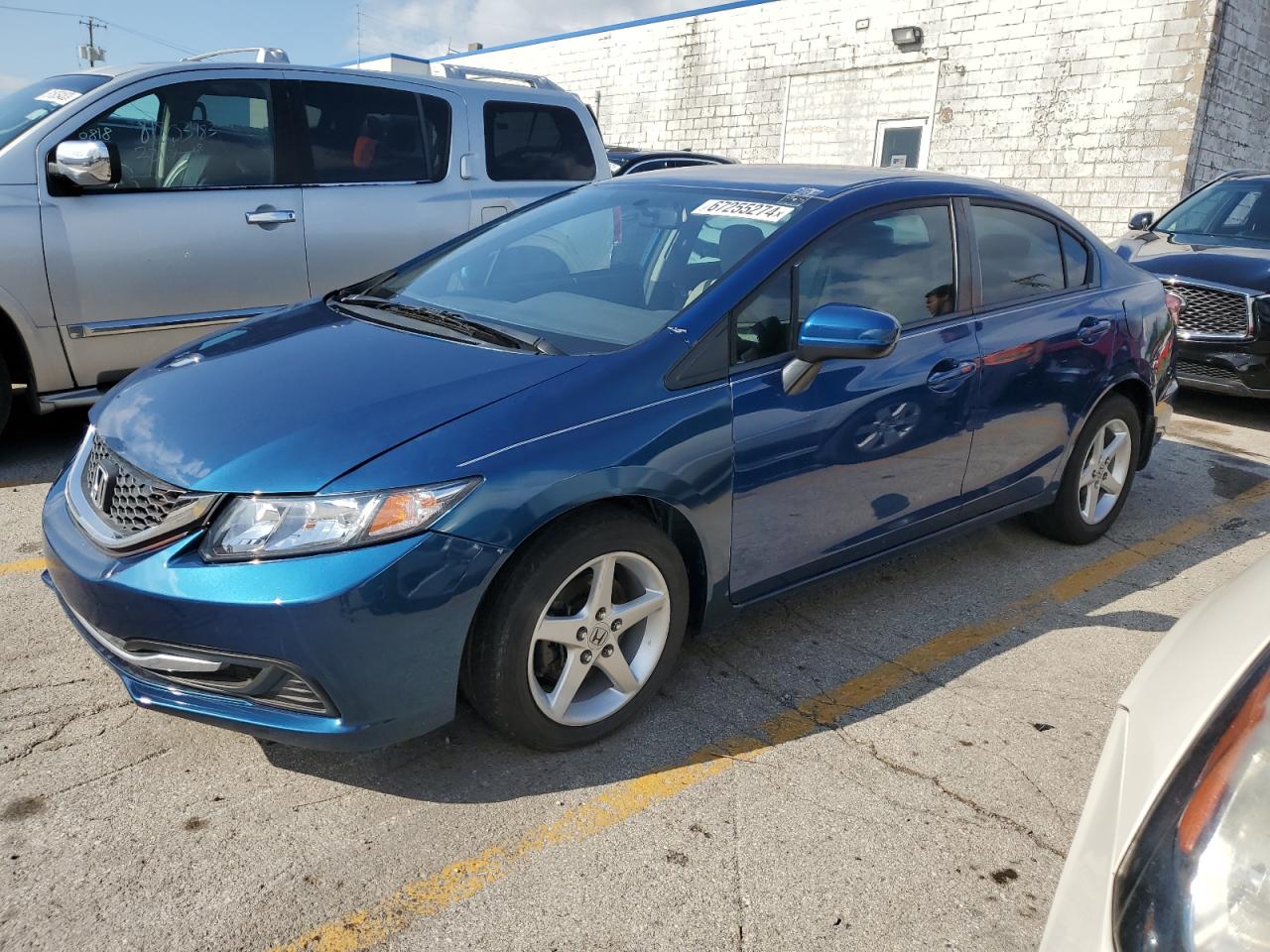 Lot #2784073476 2015 HONDA CIVIC LX