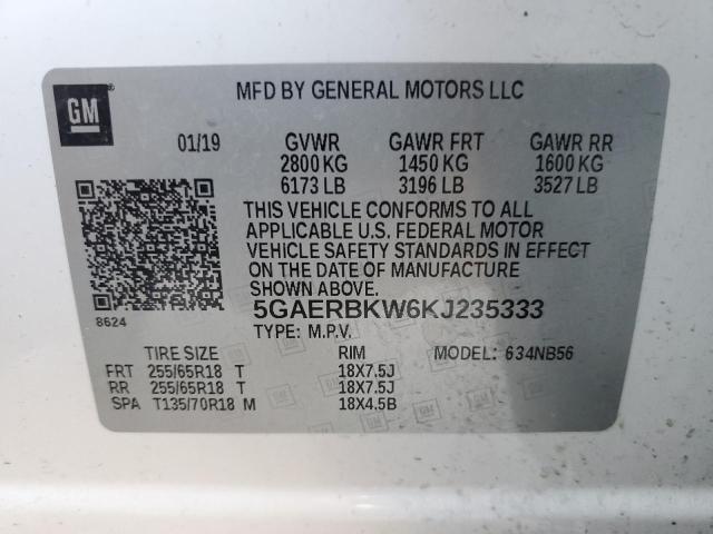 VIN 5GAERBKW6KJ235333 2019 Buick Enclave, Essence no.14