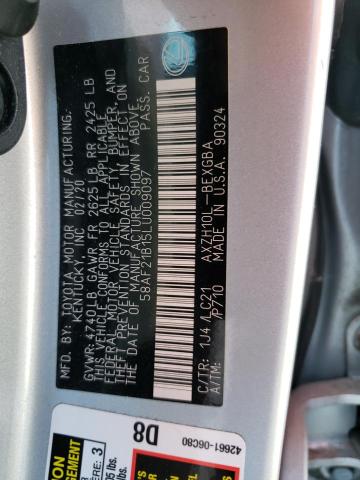 2020 LEXUS ES 300H UL - 58AF21B15LU009097