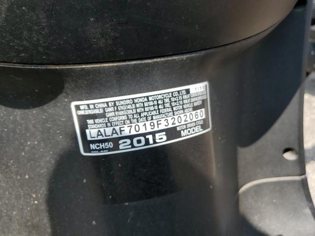 2015 HONDA NCH50 - LALAF7019F3202060