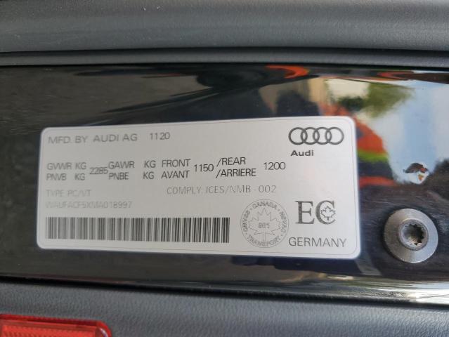2021 AUDI A5 PREMIUM - WAUFACF5XMA018997
