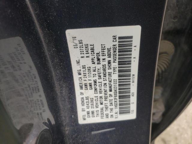 2016 HONDA ACCORD EXL - 1HGCR3F8XGA031022