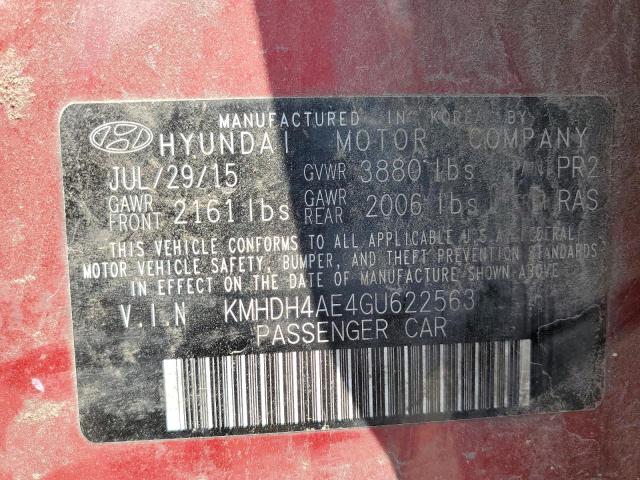 2016 HYUNDAI ELANTRA SE - KMHDH4AE4GU622563
