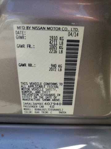 VIN 1N4AL3AP4EC407940 2014 Nissan Altima, 2.5 no.12