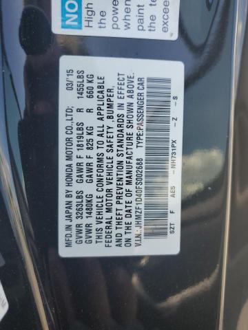 2015 HONDA CR-Z JHMZF1D40FS002688
