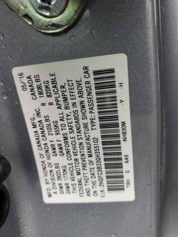 2016 HONDA CIVIC EX - 2HGFC3B33GH355102