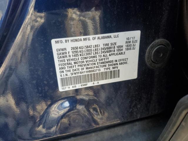 2017 HONDA PILOT LX - 5FNYF6H11HB083713