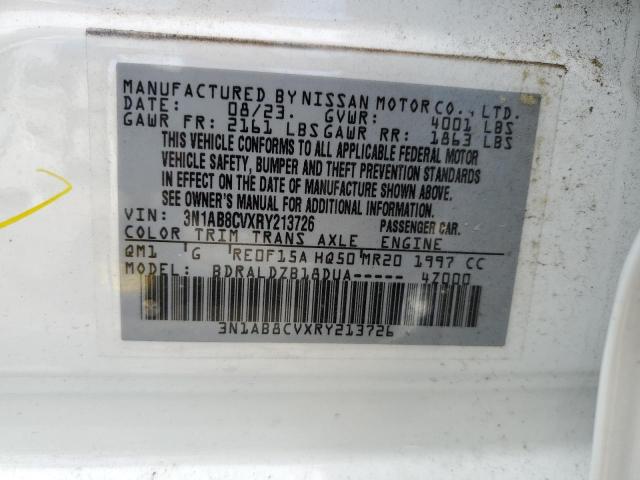 VIN 3N1AB8CVXRY213726 2024 Nissan Sentra, SV no.12