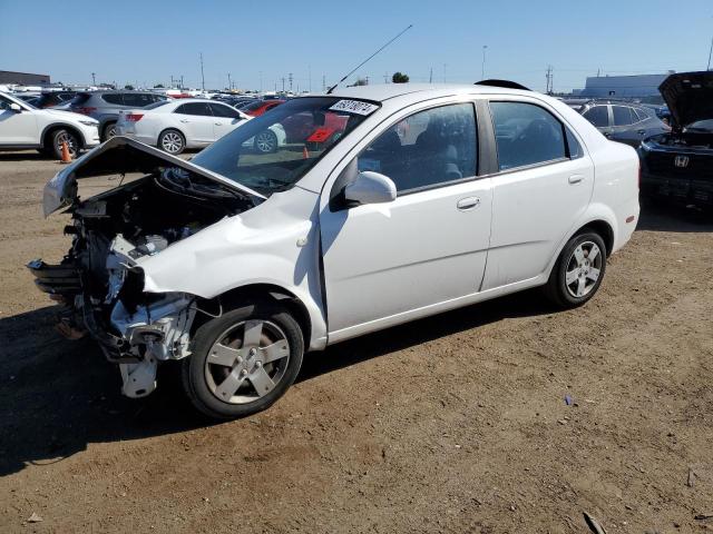 CHEVROLET AVEO BASE 2006 white  gas KL1TD56626B522160 photo #1